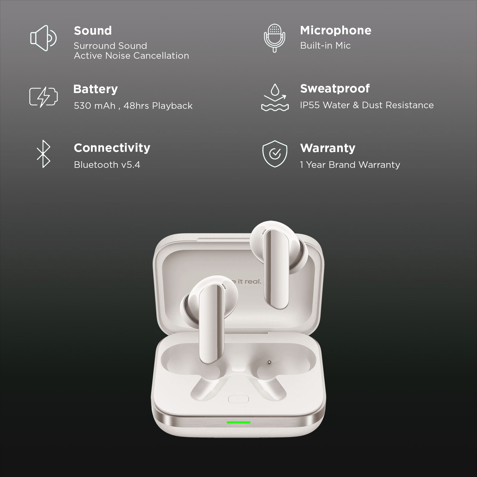 realme Buds Air 7 Pro TWS Earbuds with Active Noise Cancellation (IP55 Water & Dust Resistant, Google Fast Pair, Glory Beige) realme Buds Air 7 Pro TWS Earbuds with Active Noise Cancellation (IP55 Water & Dust Resistant, Google Fast Pair, Glory Beige)_2