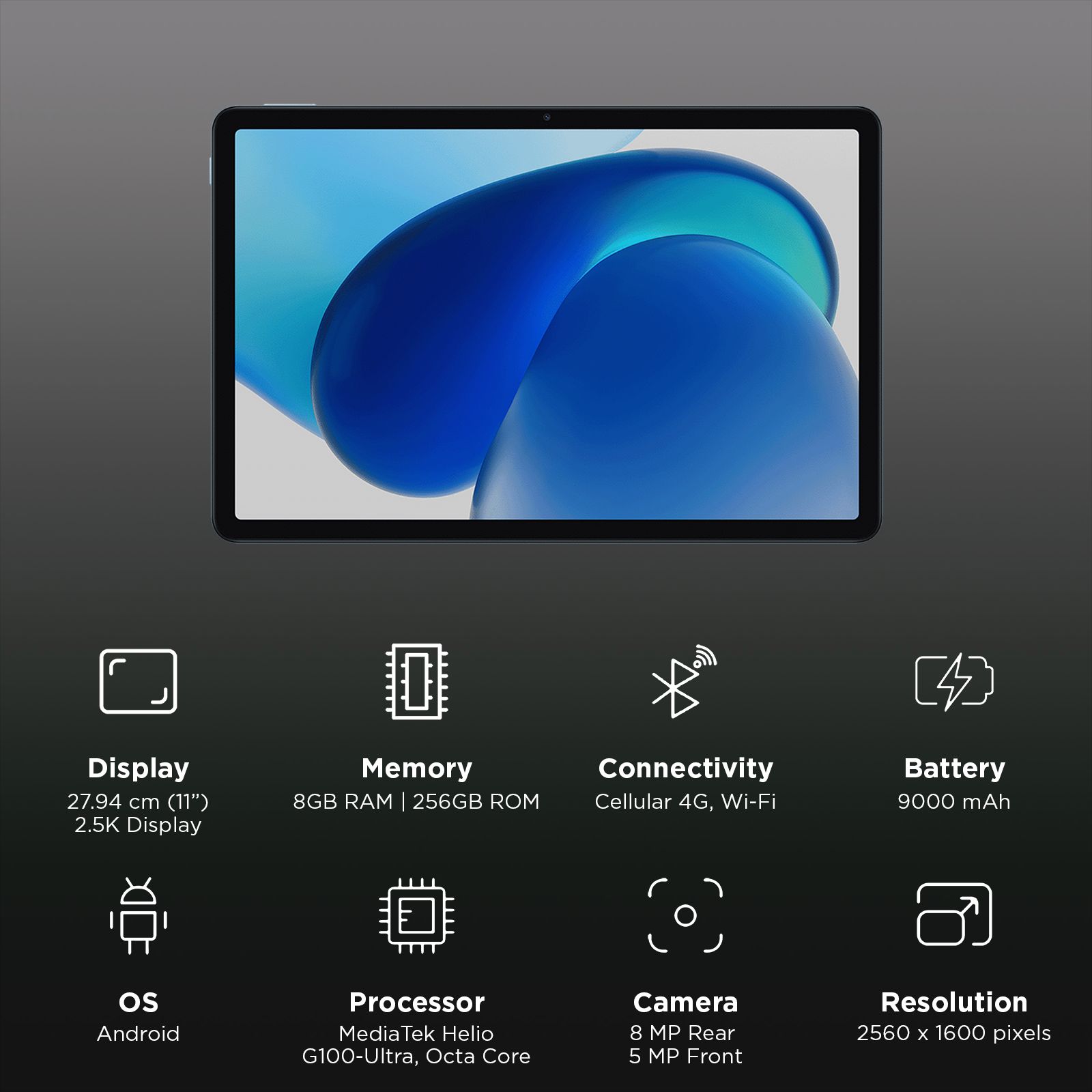 Redmi Pad 2 Wi-Fi+4G Android Tablet (11 Inch, 8GB RAM, 256GB ROM, Sky Blue) Redmi Pad 2 Wi-Fi+4G Android Tablet (11 Inch, 8GB RAM, 256GB ROM, Sky Blue)_2