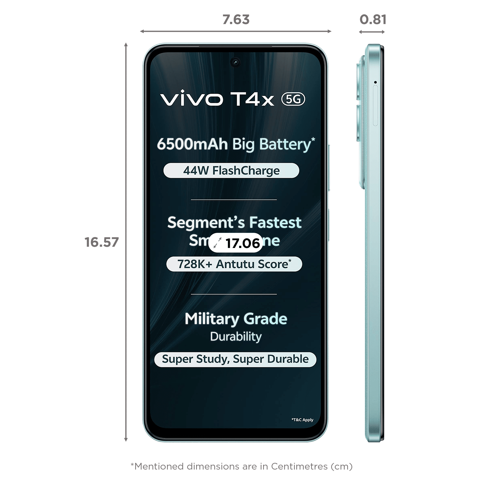 vivo T4x 5G (8GB RAM, 256GB, Glacial Teal)_2
