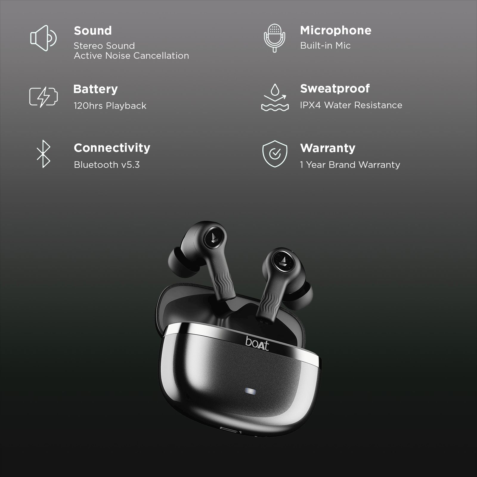 boAt Nirvana Ion ANC Pro TWS Earbuds with Active Noise Cancellation (IPX4 Water Resistant, Dual EQ Modes, Crystal Black) boAt Nirvana Ion ANC Pro TWS Earbuds with Active Noise Cancellation (IPX4 Water Resistant, Dual EQ Modes, Crystal Black)_3