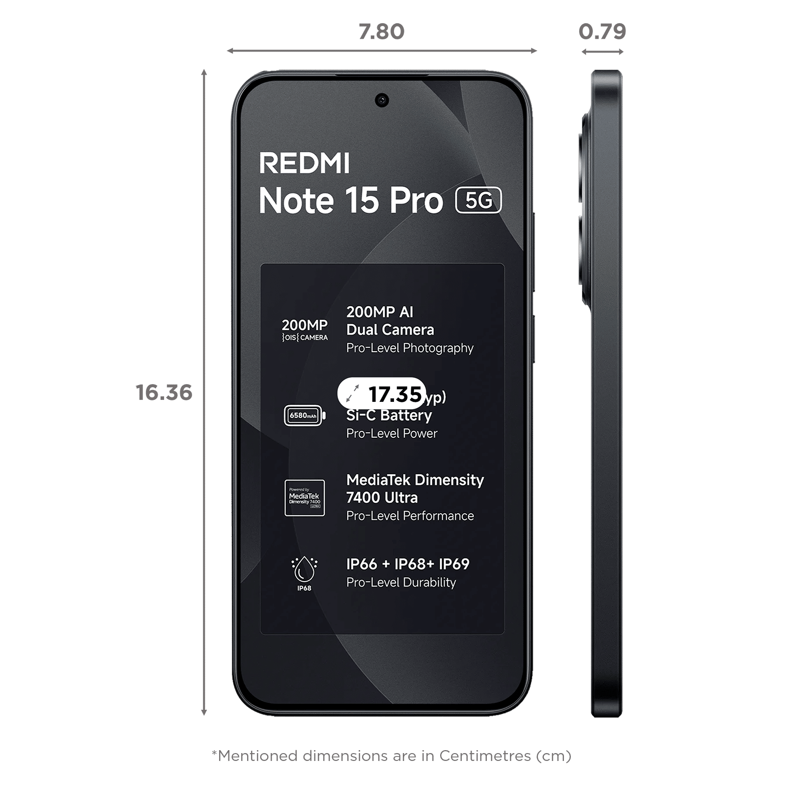 Redmi Note 15 Pro 5G (8GB RAM, 256GB, Carbon Black) Redmi Note 15 Pro 5G (8GB RAM, 256GB, Carbon Black)_2