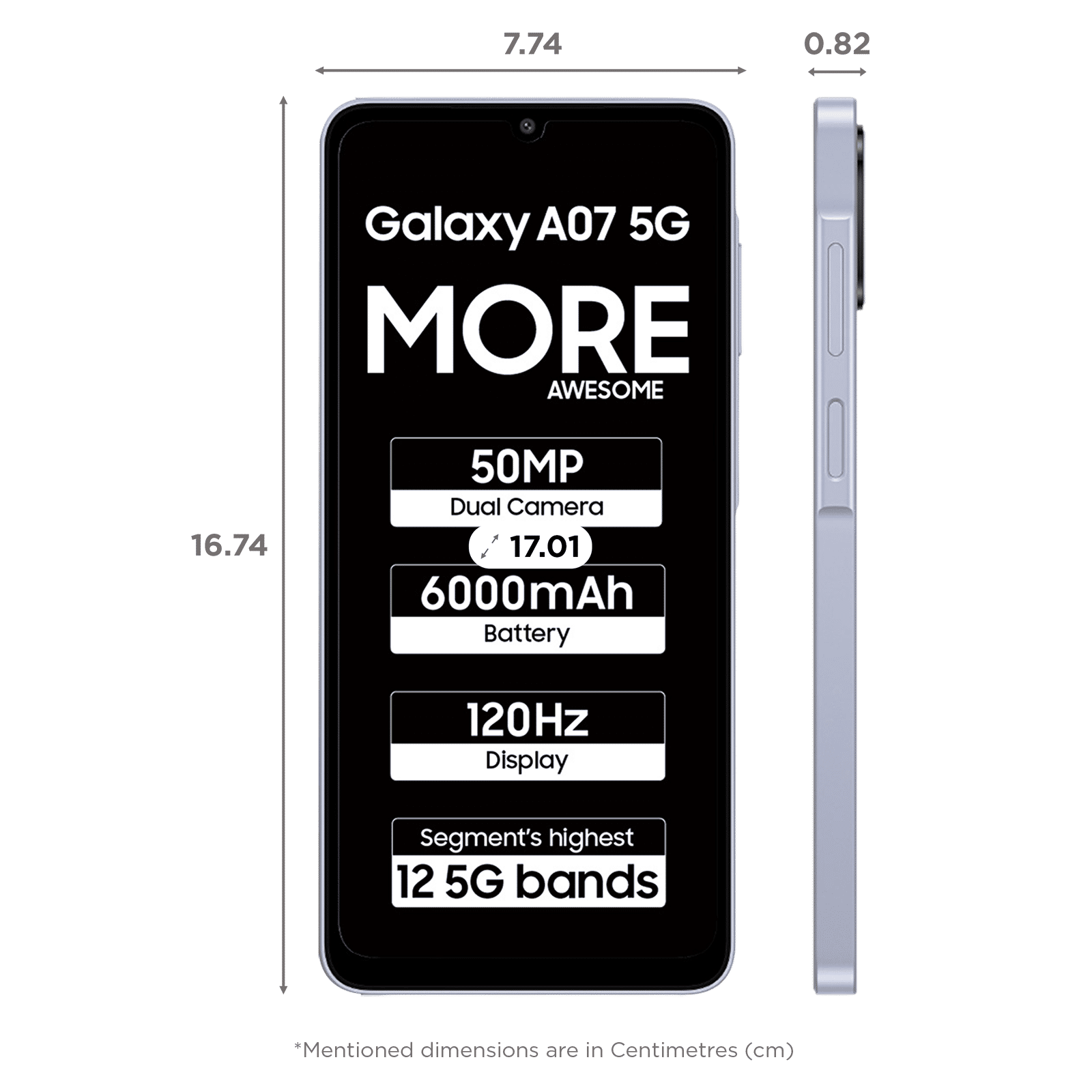 SAMSUNG Galaxy A07 5G (6GB RAM, 128GB, Light Violet) SAMSUNG Galaxy A07 5G (6GB RAM, 128GB, Light Violet)_2