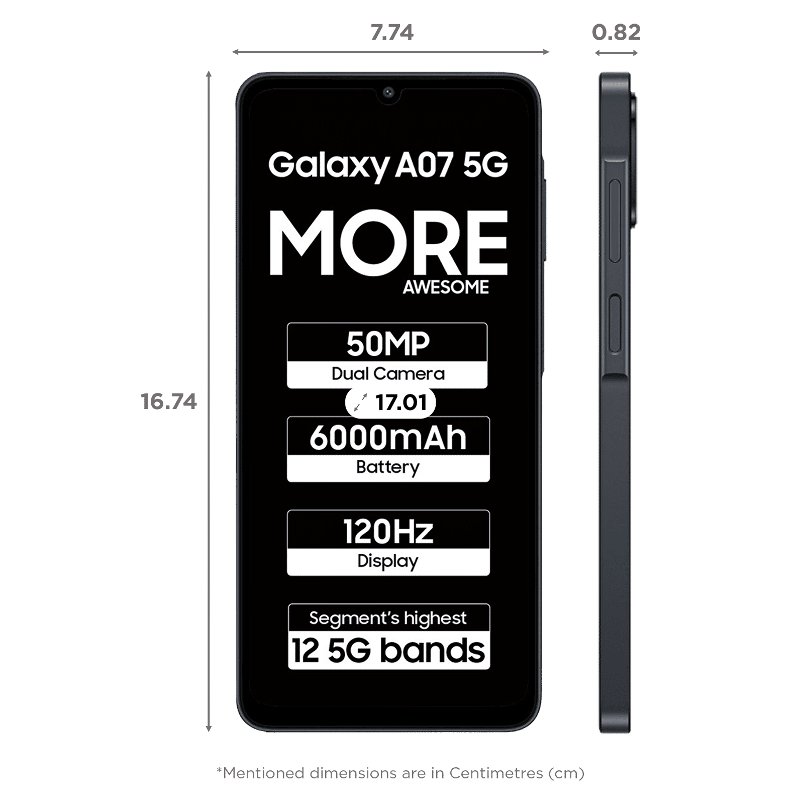 SAMSUNG Galaxy A07 5G (4GB RAM, 128GB, Black)_2