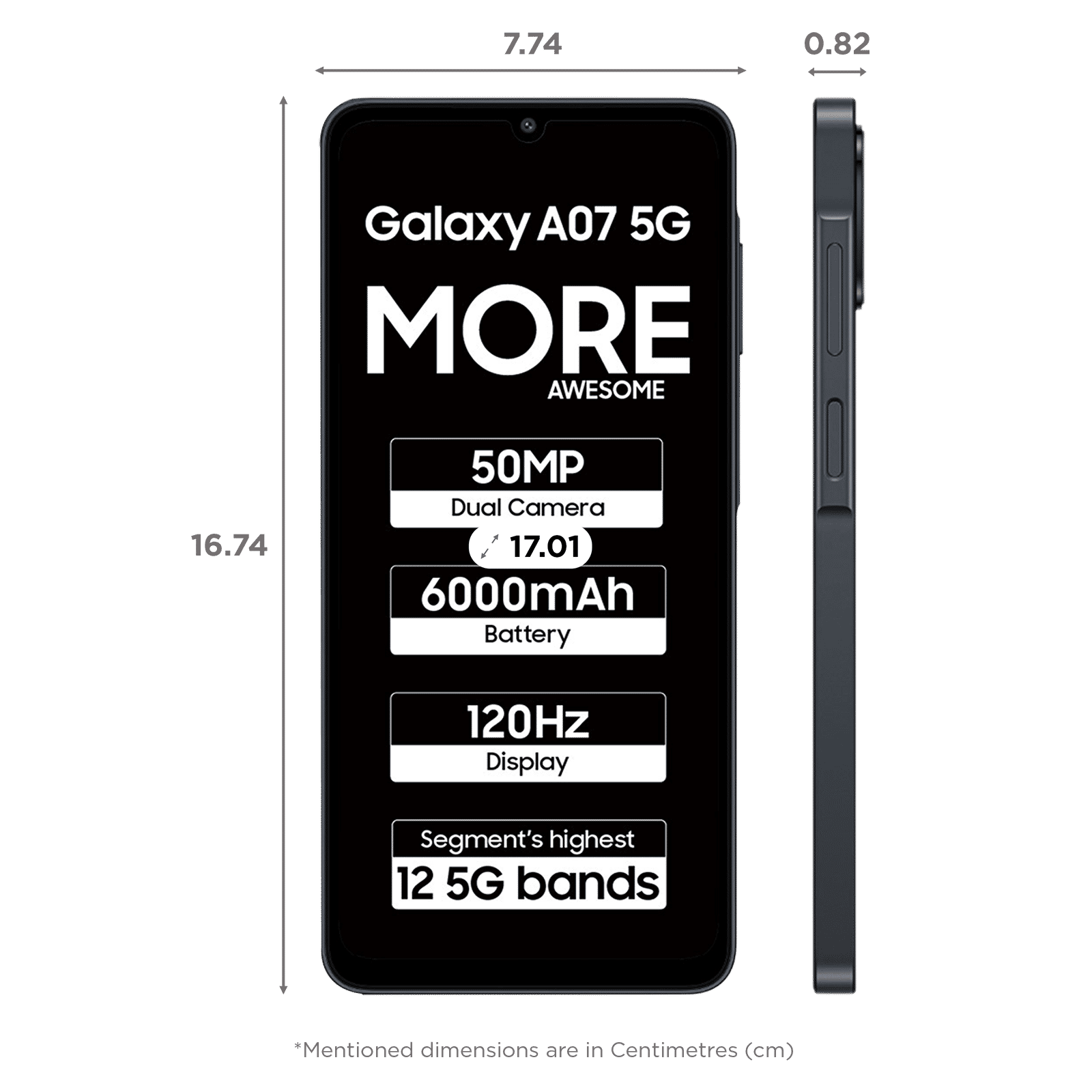 SAMSUNG Galaxy A07 5G (6GB RAM, 128GB, Black)_2