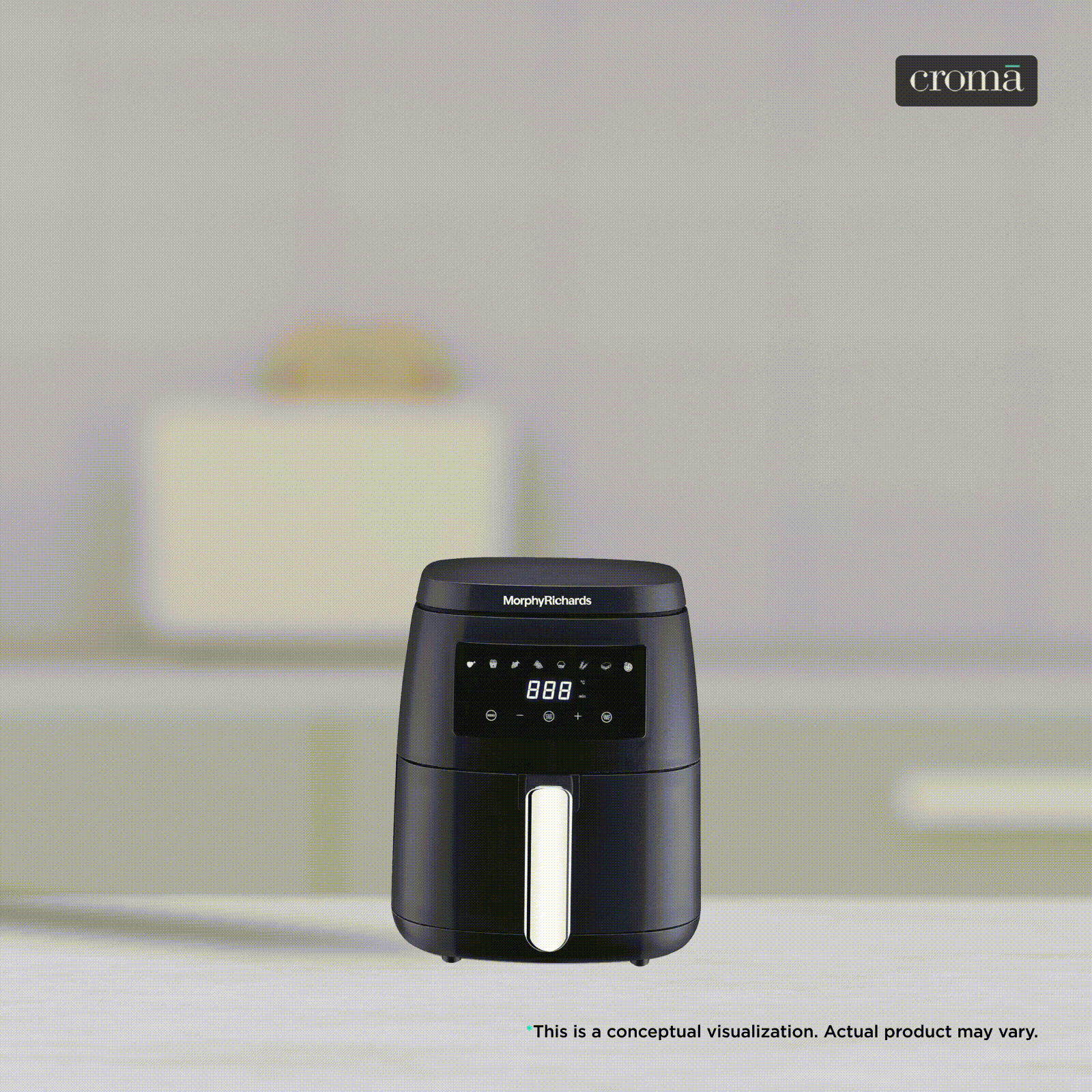morphy richards 5L 1500 Watt Digital Air Fryer with 8 Preset Menus (Black) morphy richards 5L 1500 Watt Digital Air Fryer with 8 Preset Menus (Black)_1