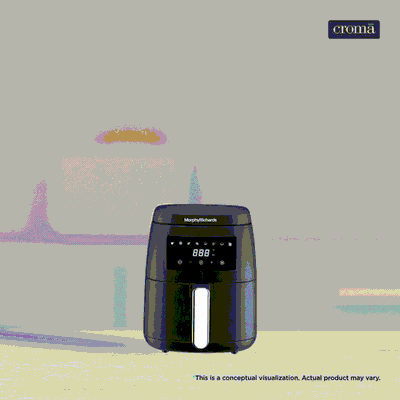 morphy richards 5L 1500 Watt Digital Air Fryer with 8 Preset Menus (Black)