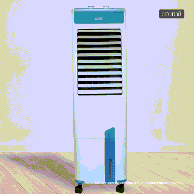 Croma 30 Litres Tower Air Cooler with Evaporative Cooling Technology (With inverter compatibility, White)
