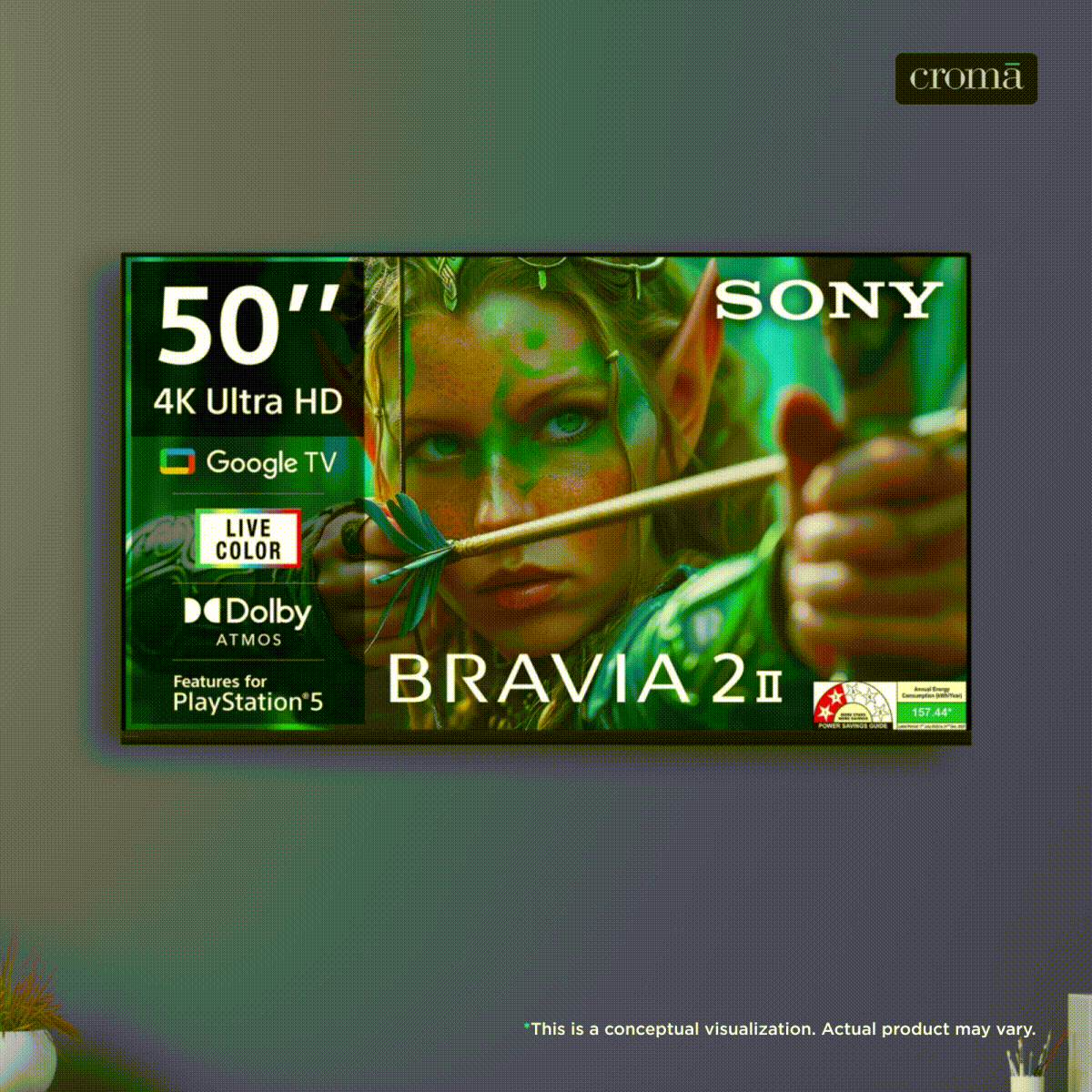 SONY BRAVIA 2 II 127 cm (50 inch) 4K Ultra HD LCD Smart Android TV with Built- in Chromecast (2025 model)? SONY BRAVIA 2 II 127 cm (50 inch) 4K Ultra HD LCD Smart Android TV with Built- in Chromecast (2025 model)?_2