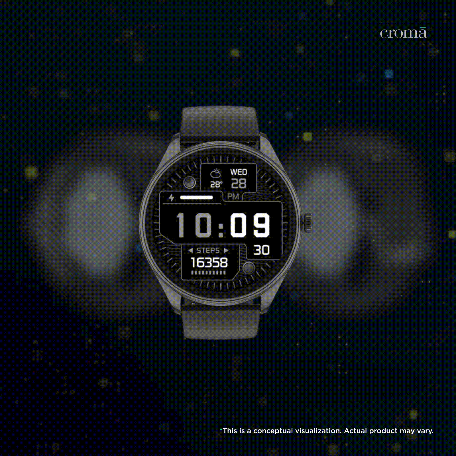 noise NoiseFit Twist 2 Smartwatch with Bluetooth Calling (36.32mm, AMOLED Display, IP67 Water Resistant, Jet Black Strap) noise NoiseFit Twist 2 Smartwatch with Bluetooth Calling (36.32mm, AMOLED Display, IP67 Water Resistant, Jet Black Strap)_2