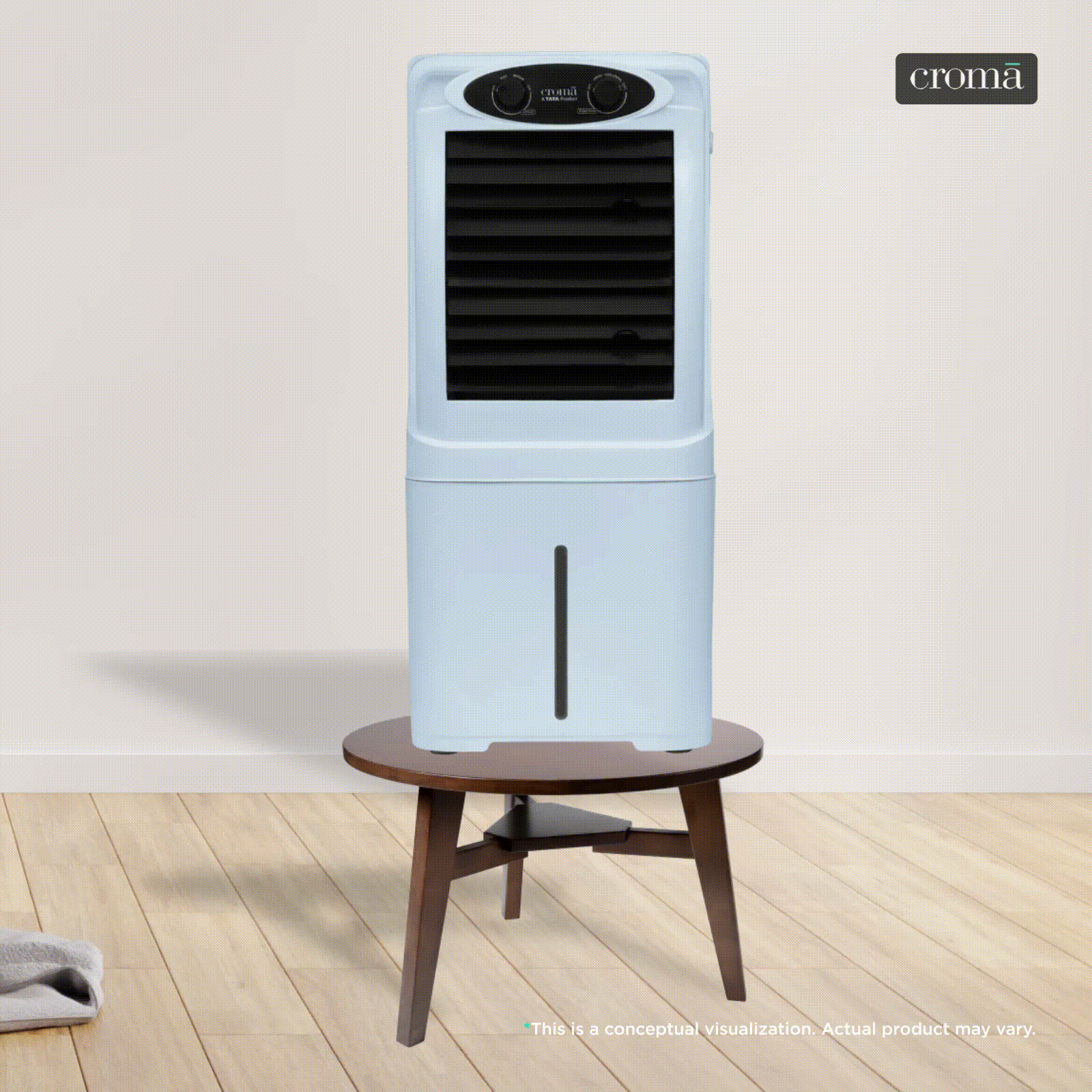 Croma 14 Litres Personal Table Air Cooler with Inverter Compatible (Anti Bacterial Honeycomb Pads, White) Croma 14 Litres Personal Table Air Cooler with Inverter Compatible (Anti Bacterial Honeycomb Pads, White)_1