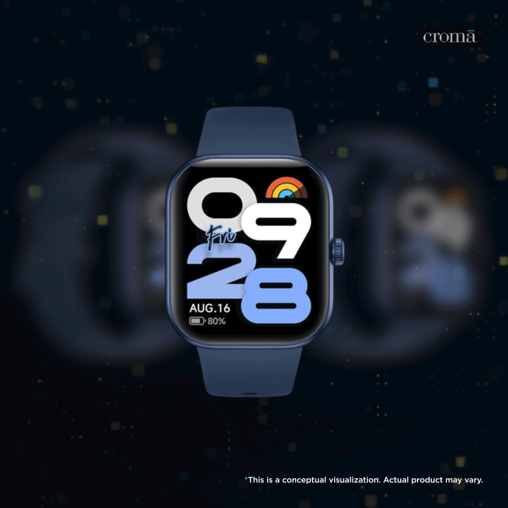 Redmi Move Bluetooth Android 6.0 Smartwatch (47mm AMOLED Display, 140+ Sports Modes, Quick Release TPU Blue Blaze Strap) Redmi Move Bluetooth Android 6.0 Smartwatch (47mm AMOLED Display, 140+ Sports Modes, Quick Release TPU Blue Blaze Strap)_1