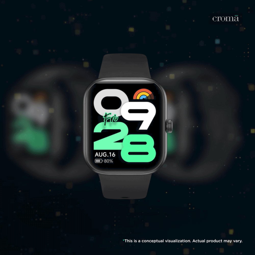 Redmi Move Bluetooth Android 6.0 Smartwatch (47mm AMOLED Display, 140+ Sports Modes, Quick Release TPU Black Drift Strap) Redmi Move Bluetooth Android 6.0 Smartwatch (47mm AMOLED Display, 140+ Sports Modes, Quick Release TPU Black Drift Strap)_1