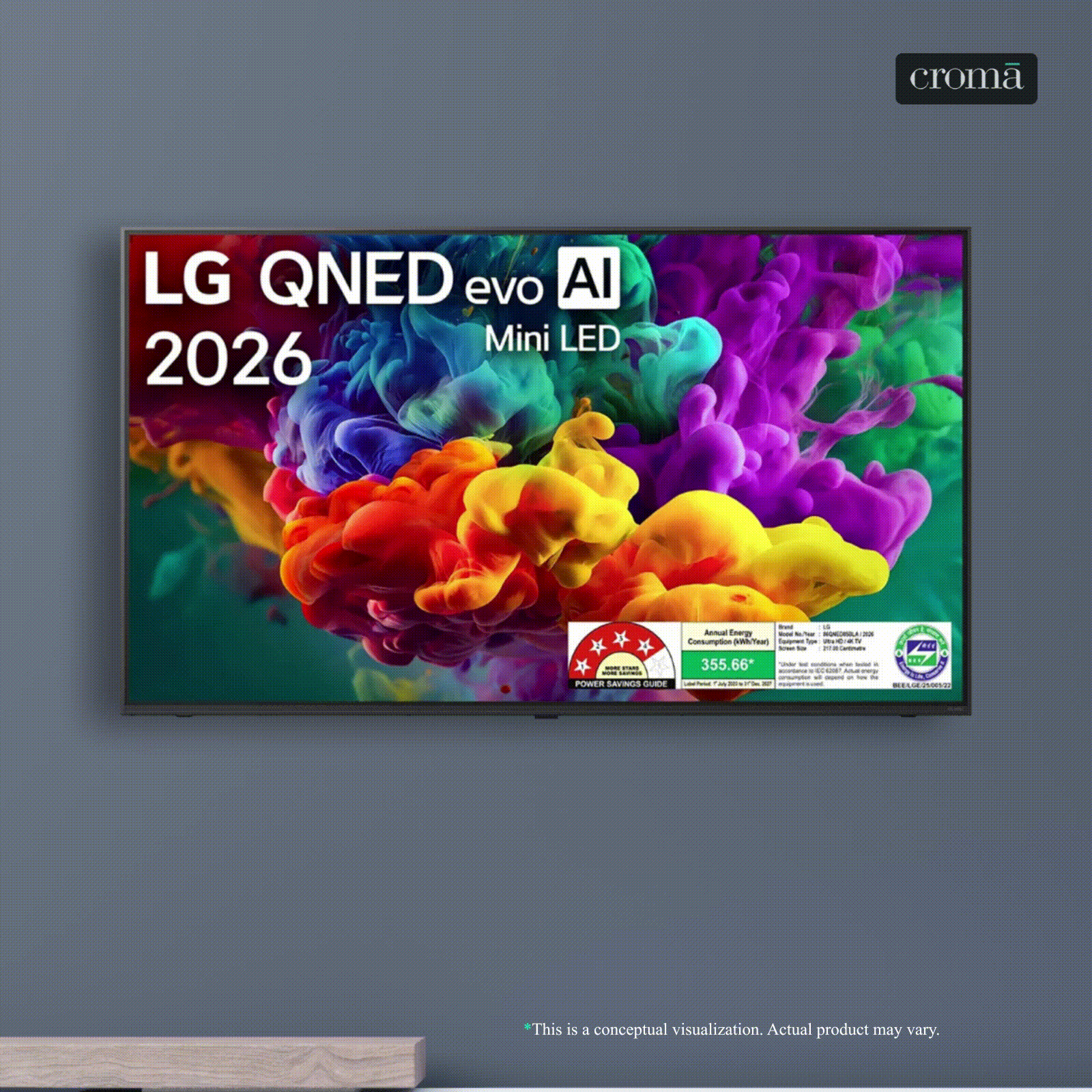 LG evo AI 218 cm (86 inch) 4 Star QNED Mini LED 4K Ultra HD Smart webOS TV with Intelligent Voice Recognition (2026 model) LG evo AI 218 cm (86 inch) 4 Star QNED Mini LED 4K Ultra HD Smart webOS TV with Intelligent Voice Recognition (2026 model)_1
