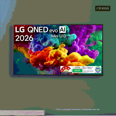 LG evo AI 218 cm (86 inch) 4 Star QNED Mini LED 4K Ultra HD Smart webOS TV with Intelligent Voice Recognition (2026 model)