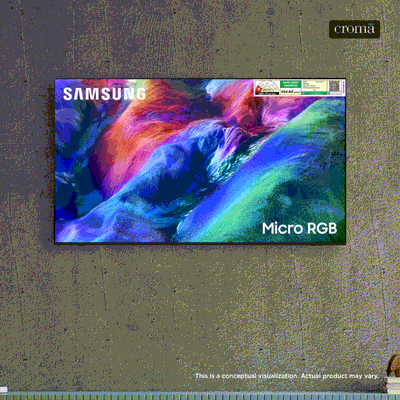 SAMSUNG R85H 140 cm (55 inch) 1 Star Micro RGB 4K Ultra HD Smart Tizen TV with Google Voice Assistant (2026 Model)