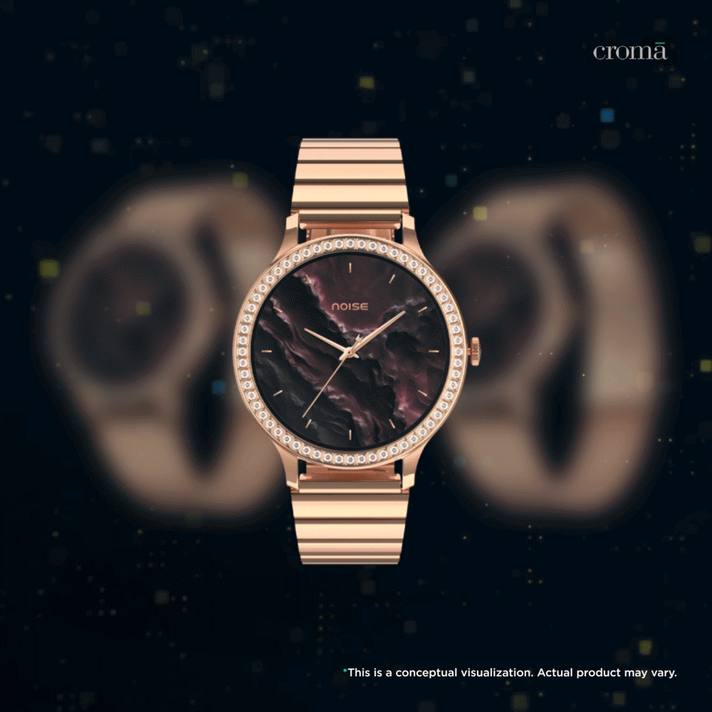 noise NoiseFit Diva Araya Smartwatch with Bluetooth Calling (32.51mm AMOLED Display, IP67 Dust & Water Resistance, Iconic Rose Gold Strap) noise NoiseFit Diva Araya Smartwatch with Bluetooth Calling (32.51mm AMOLED Display, IP67 Dust & Water Resistance, Iconic Rose Gold Strap)_1