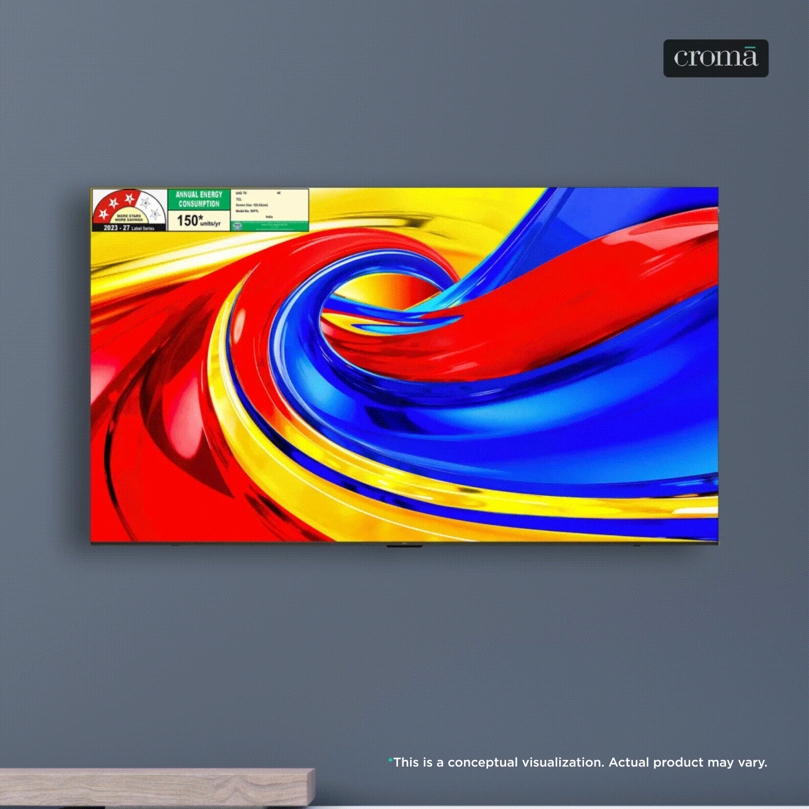 TCL P series 127 cm (50 inch) 3 Star QLED 4K Super Ultra HD Smart Google TV with Google Voice Assistant (2026 Model)_1
