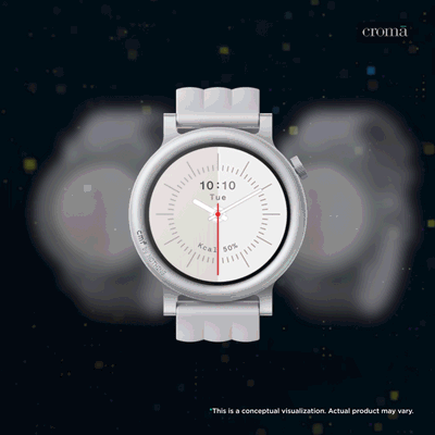 Nothing CMF Watch 3 Pro Smartwatch with Bluetooth Calling (36mm AMOLED Display, IP68 Water & Dust Resistant, Light Grey Strap)