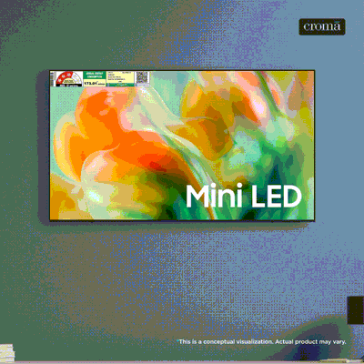 SAMSUNG M80H 140 cm (55 inch) 3 Star 4K Ultra HD Mini LED Smart Tizen TV with Google Voice Assistant (2026 Model)