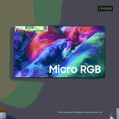 SAMSUNG R85H 165 cm (65 inch) 1 Star Micro RGB 4K Ultra HD Smart Tizen TV with Voice Assistant (2026 Model)