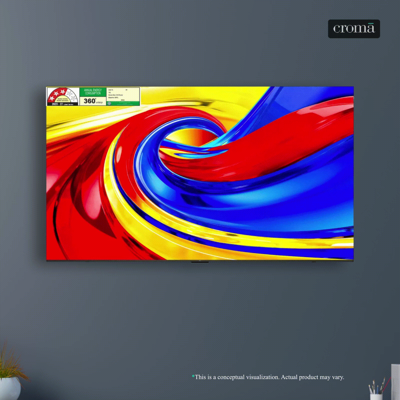 TCL P series 215.9 cm (85 inch) 3 Star QLED 4K Super Ultra HD Smart Google TV with Google Voice Assistant (2026 Model) TCL P series 215.9 cm (85 inch) 3 Star QLED 4K Super Ultra HD Smart Google TV with Google Voice Assistant (2026 Model)_1