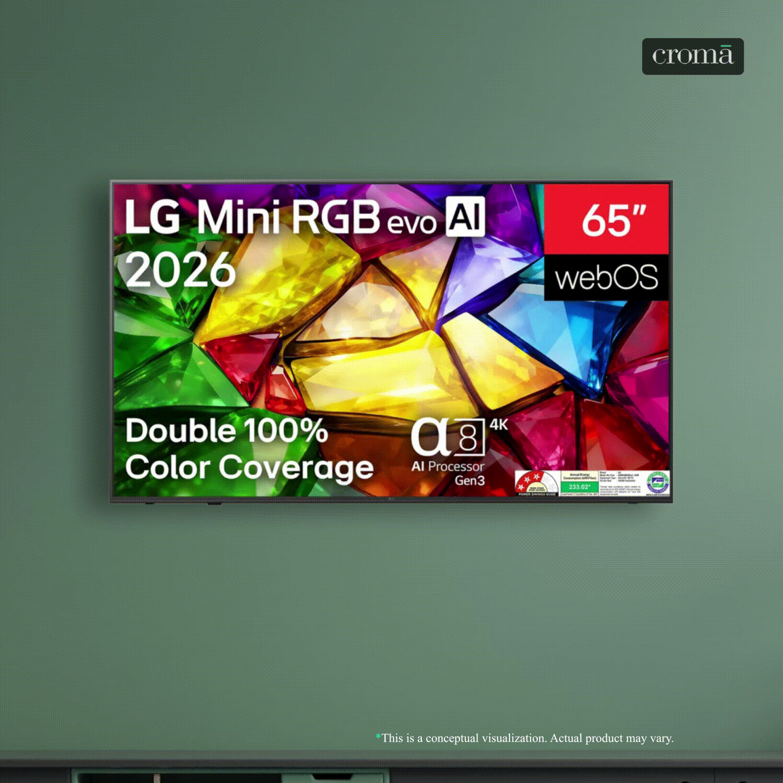 LG MRGB85 164 cm (65 inch) 3 Star Mini RGB 4K Ultra HD Smart webOS 26 TV with AI HDR Remastering (2026 model) LG MRGB85 164 cm (65 inch) 3 Star Mini RGB 4K Ultra HD Smart webOS 26 TV with AI HDR Remastering (2026 model)_1