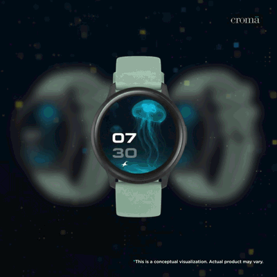 Fastrack Jupiter R3 Smartwatch with Bluetooth Calling (35mm TFT Display, IP68 Water Resistant, Green Strap)