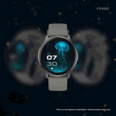 Fastrack Jupiter R3 Smartwatch with Bluetooth Calling (35mm TFT Display, IP68 Water Resistant, Grey Strap)