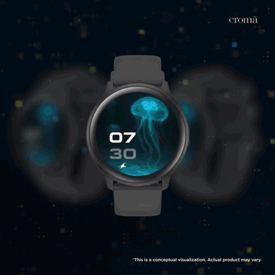 Fastrack Jupiter R3 Smartwatch with Bluetooth Calling (35mm TFT Display, IP68 Water Resistant, Black Strap)