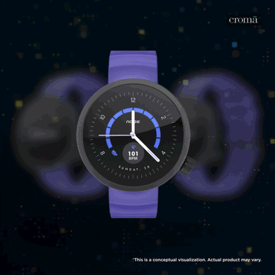 Noise ALT WATCH 1 Smartwatch Noise AI (33.5mm AMOLED Display, IP68 Dust & 1 ATM Water Resistance, Chosen Blue Strap)