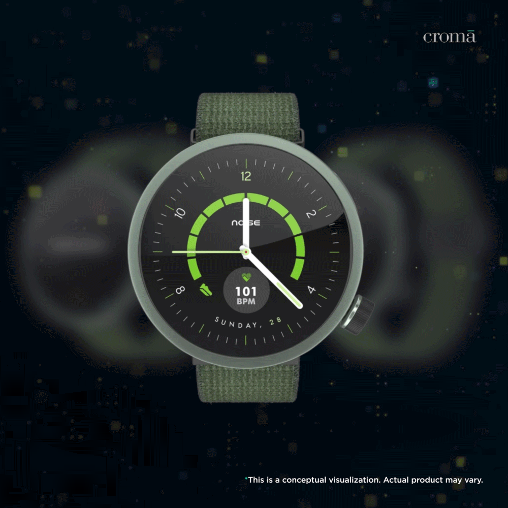 Noise ALT WATCH 1 Smartwatch Noise AI (33.5mm AMOLED Display, IP68 Dust & 1 ATM Water Resistance, Chosen Green Strap) Noise ALT WATCH 1 Smartwatch Noise AI (33.5mm AMOLED Display, IP68 Dust & 1 ATM Water Resistance, Chosen Green Strap)_1