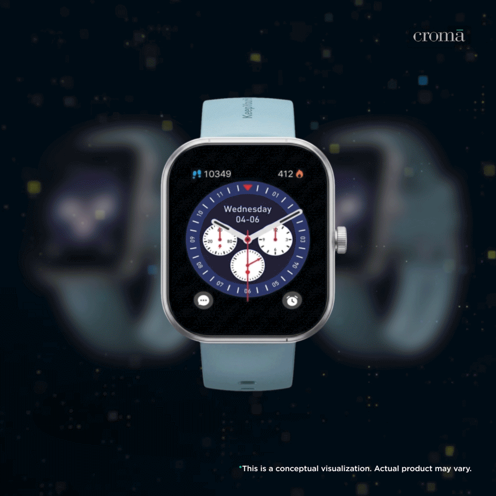 boAt Wave Sigma 3 Curv Smartwatch with Bluetooth Calling (51mm HD Display, IP68 Water Resistance, Cyan Blue Strap)_1