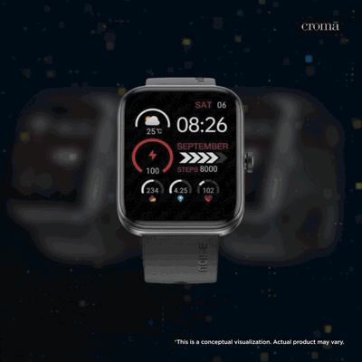 Noise ColorFit Elevate Smartwatch with Bluetooth Calling (46.99mm TFT LCD Display, IP68 Water & Dust Resistance, Jet Black Strap)