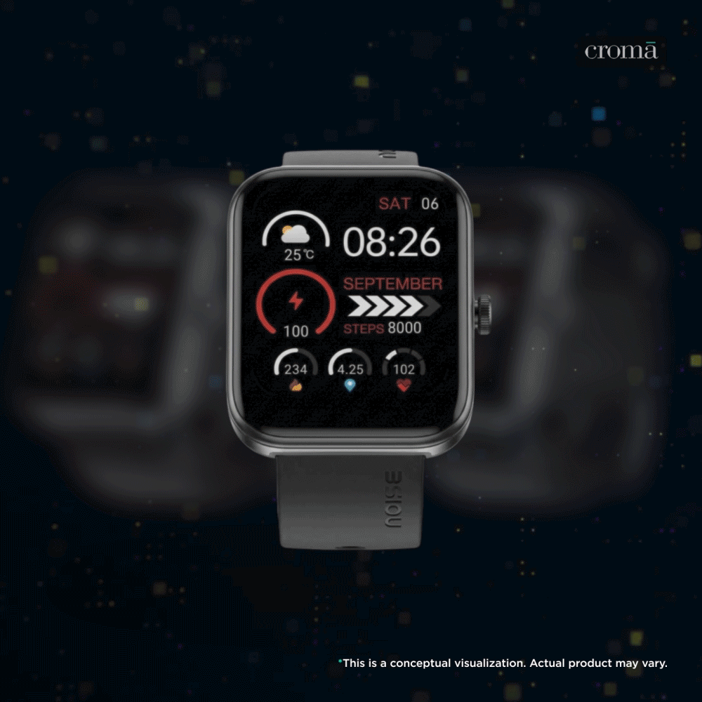 Noise ColorFit Elevate Smartwatch with Bluetooth Calling (46.99mm TFT LCD Display, IP68 Water & Dust Resistance, Jet Black Strap) Noise ColorFit Elevate Smartwatch with Bluetooth Calling (46.99mm TFT LCD Display, IP68 Water & Dust Resistance, Jet Black Strap)_1