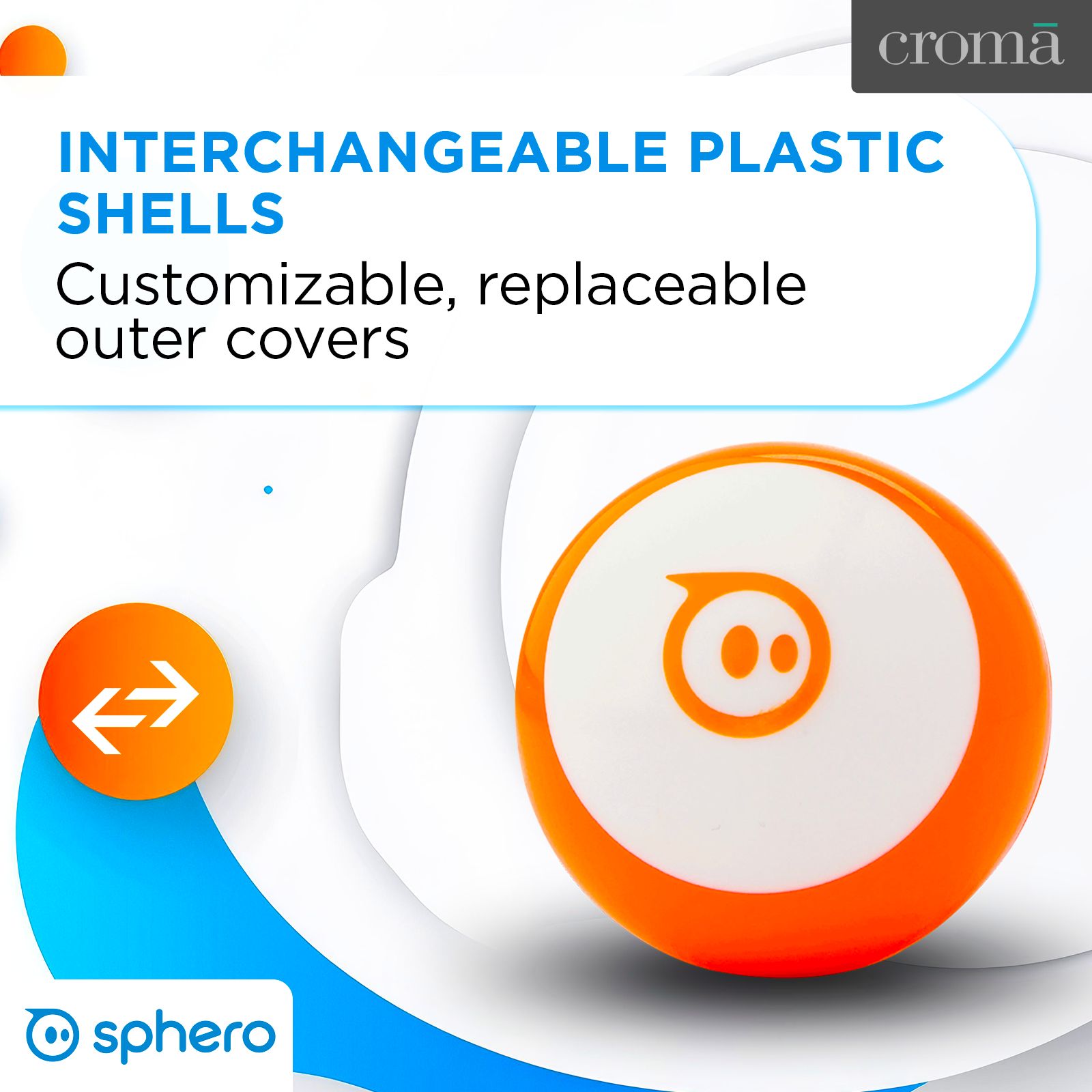 sphero Mini App Controlled Robot Ball (M001ORW, Orange) sphero Mini App Controlled Robot Ball (M001ORW, Orange)_4