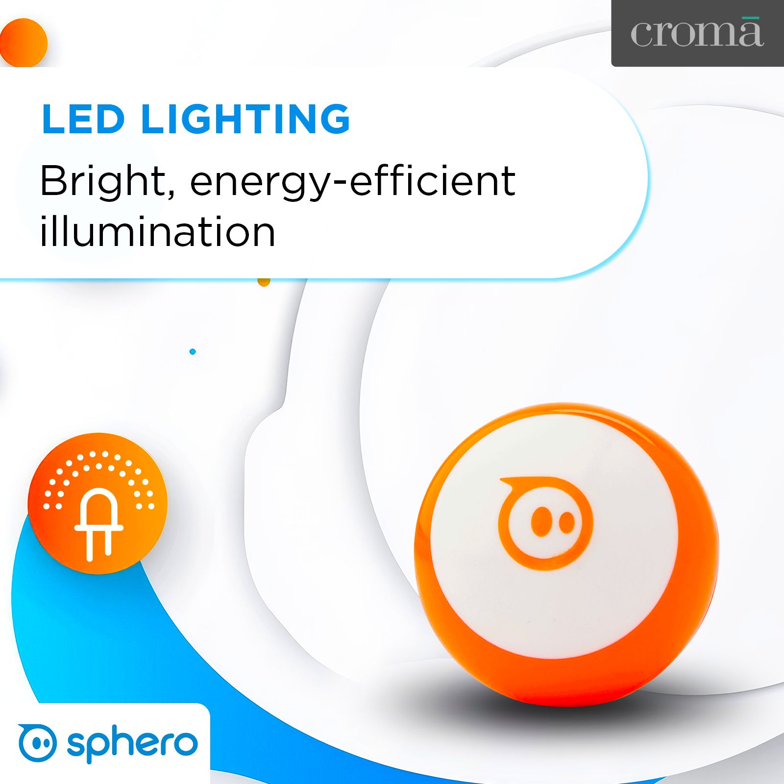 sphero Mini App Controlled Robot Ball (M001ORW, Orange) sphero Mini App Controlled Robot Ball (M001ORW, Orange)_5