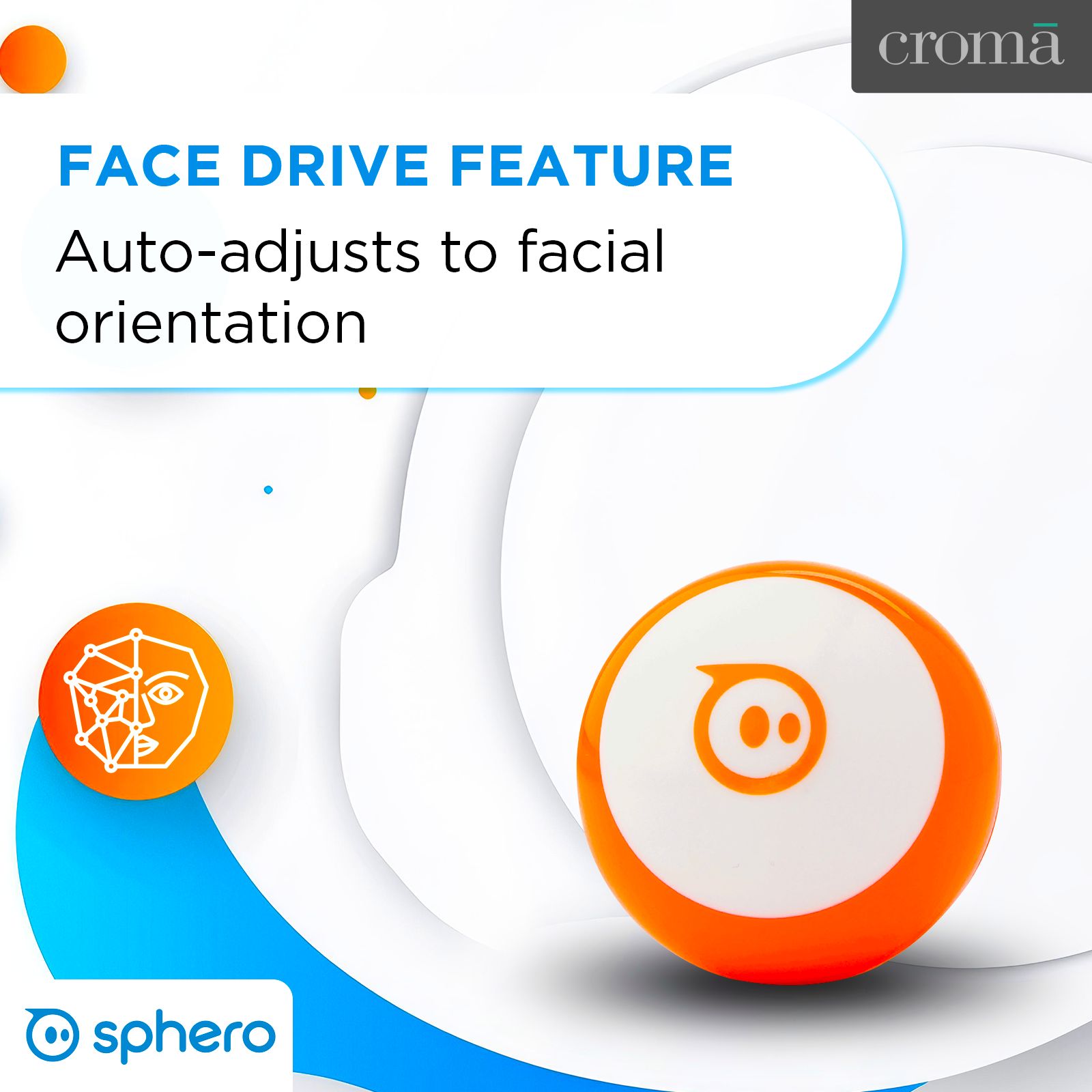 sphero Mini App Controlled Robot Ball (M001ORW, Orange) sphero Mini App Controlled Robot Ball (M001ORW, Orange)_3