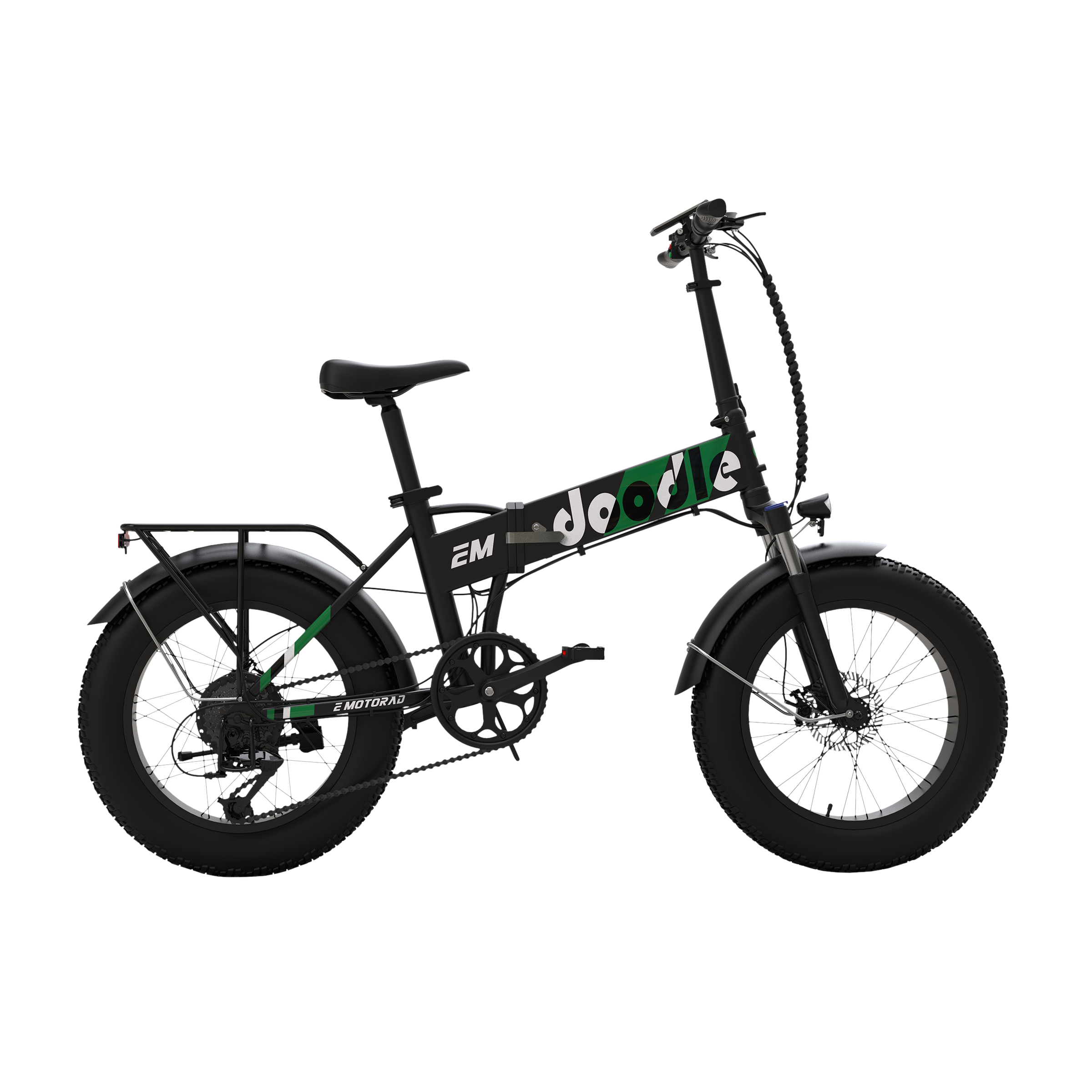 E MOTORAD Doodle 250 Watts Electric Bicycle (DIY Assembly, LPBPVAP3BLK, Black)_3