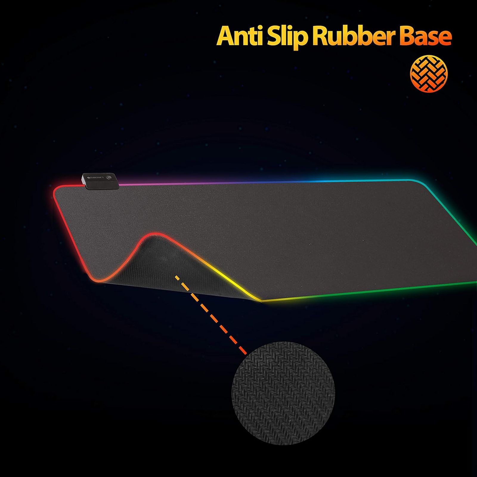 ZEBRONICS Blaze Gaming Mouse Pad (Anti Slip Rubber Base, Black)_11