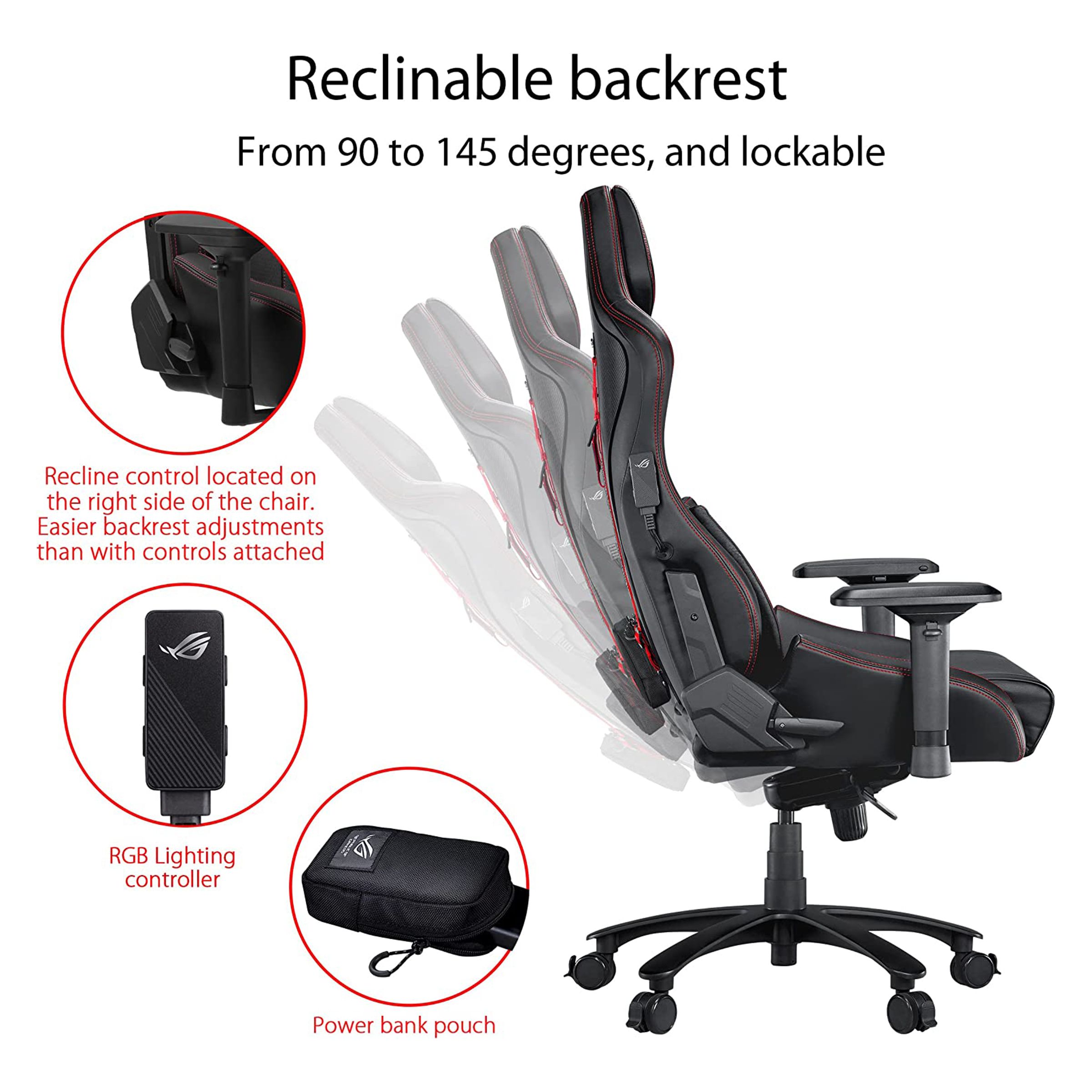 ASUS ROG Chariot Core Gaming Chair (AURA RGB, SL300, Black) ASUS ROG Chariot Core Gaming Chair (AURA RGB, SL300, Black)_9
