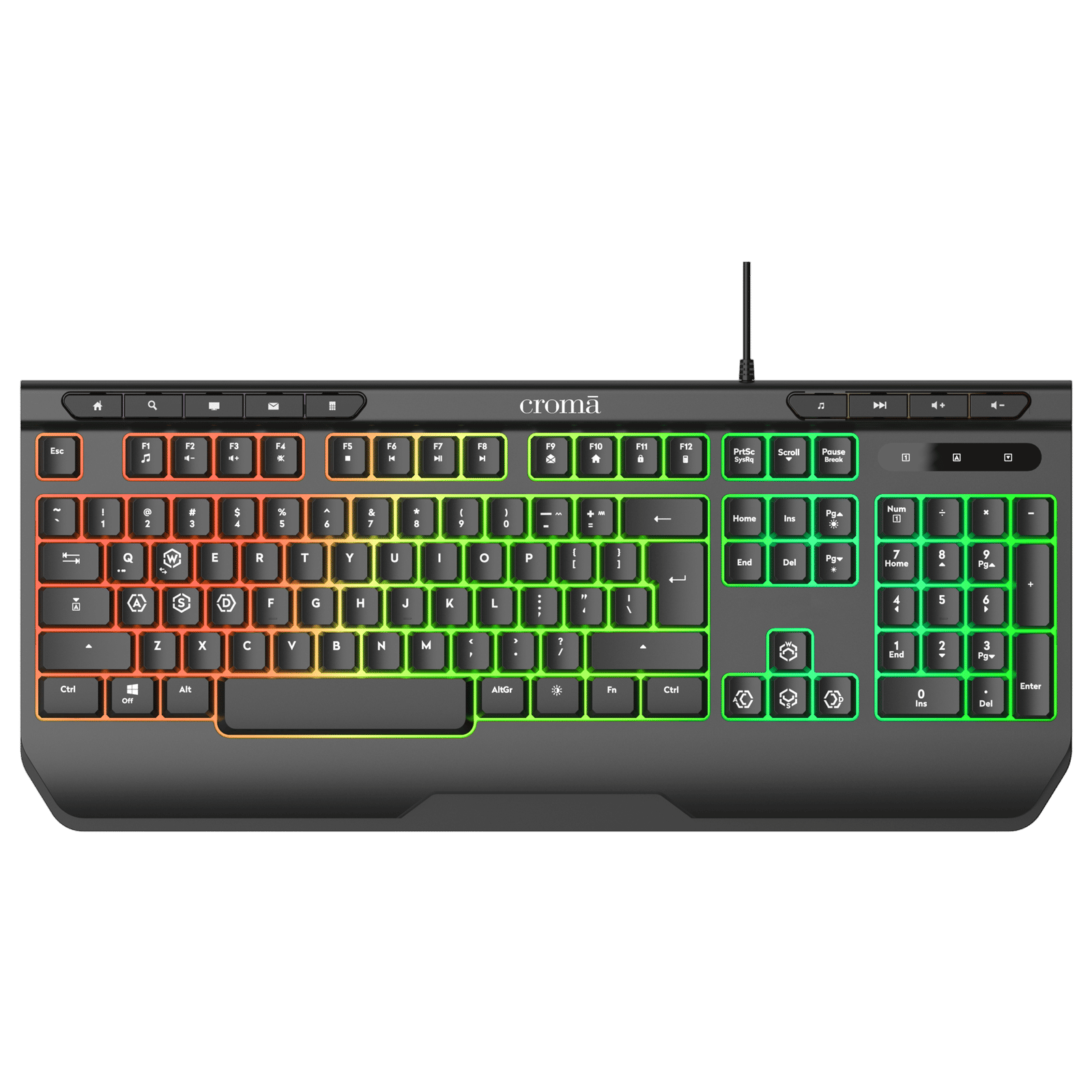 Croma Wired 4-IN-1 Gaming Combo (7200 DPI Adjustable, Black) Croma Wired 4-IN-1 Gaming Combo (7200 DPI Adjustable, Black)_7