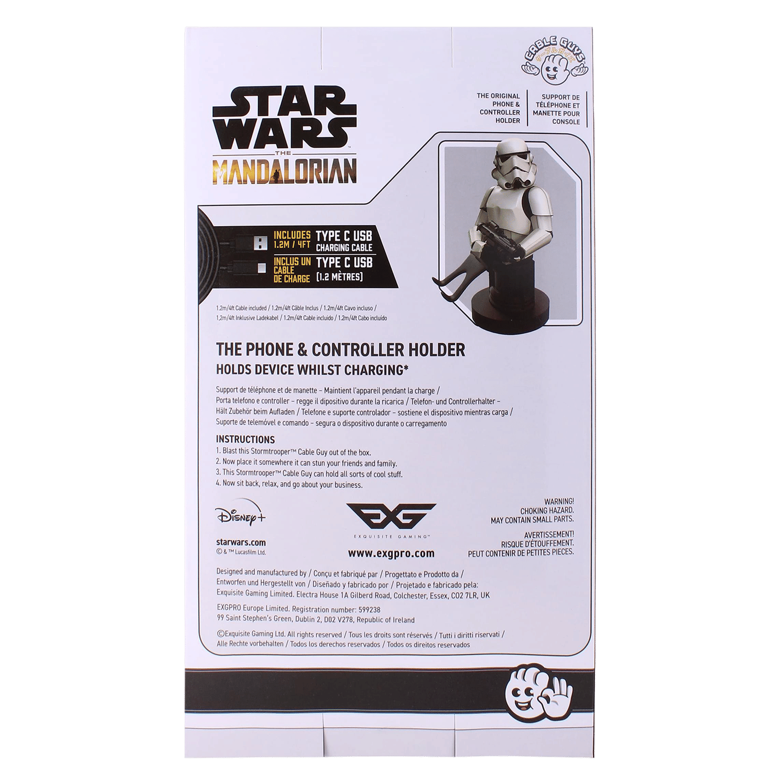 Cable Guys Star Wars Stormtrooper Gaming Accessory For Gaming Controllers and Mobile Phones (PC00003516, White)_14