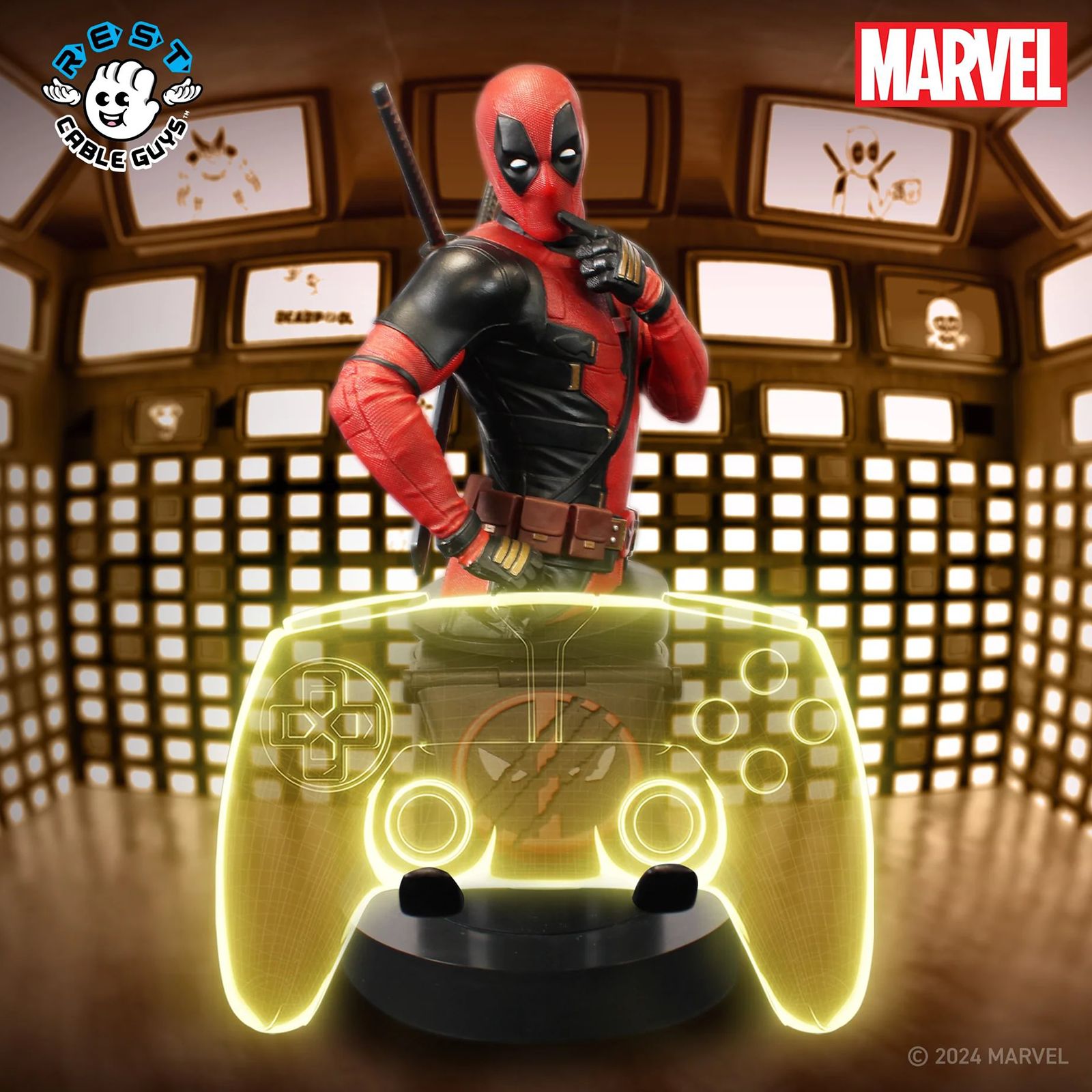 Cable Guys Marvel Deadpool 3 Gaming Accessory For Gaming Controllers and Mobile Phones (PC00003535, Red) Cable Guys Marvel Deadpool 3 Gaming Accessory For Gaming Controllers and Mobile Phones (PC00003535, Red)_13