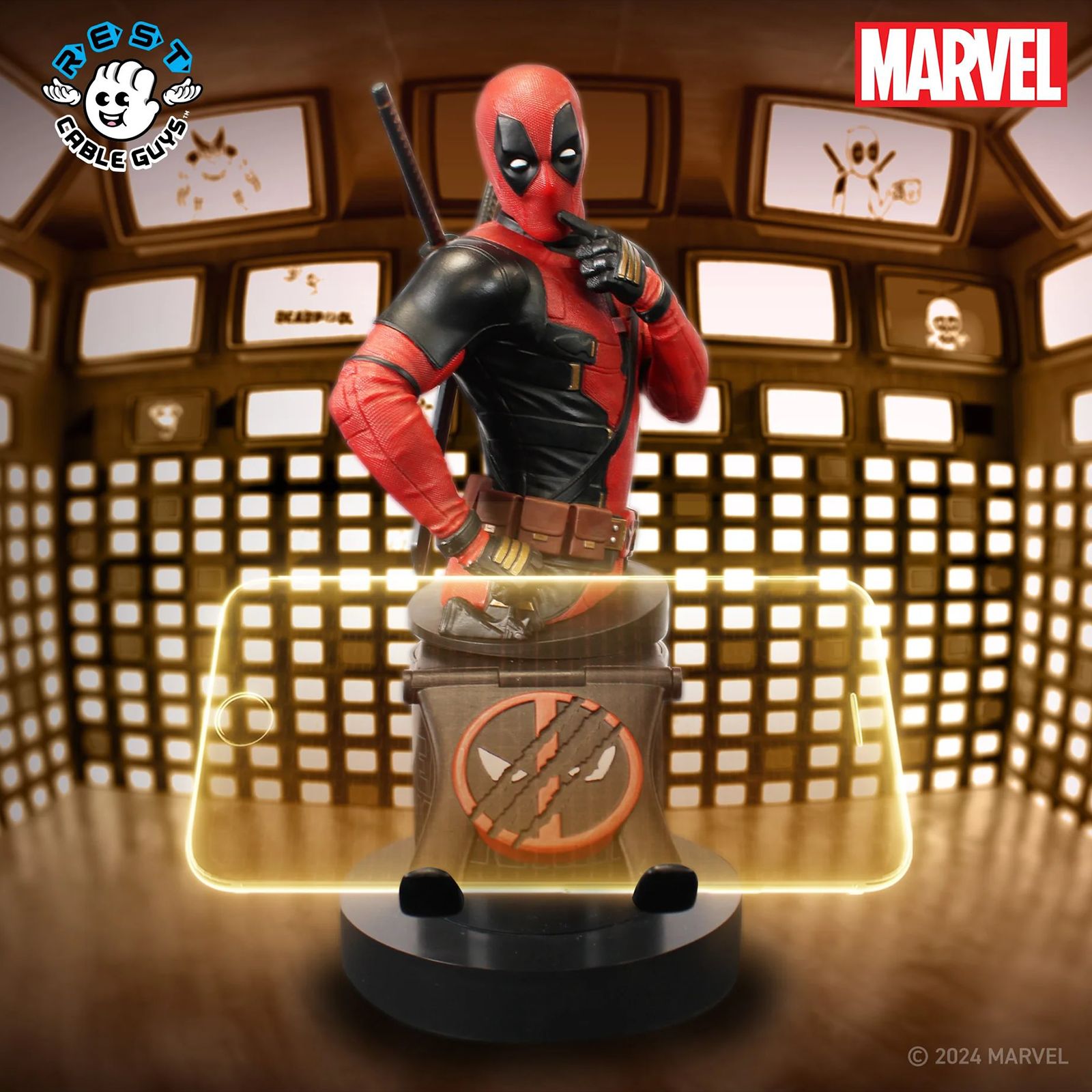 Cable Guys Marvel Deadpool 3 Gaming Accessory For Gaming Controllers and Mobile Phones (PC00003535, Red) Cable Guys Marvel Deadpool 3 Gaming Accessory For Gaming Controllers and Mobile Phones (PC00003535, Red)_14