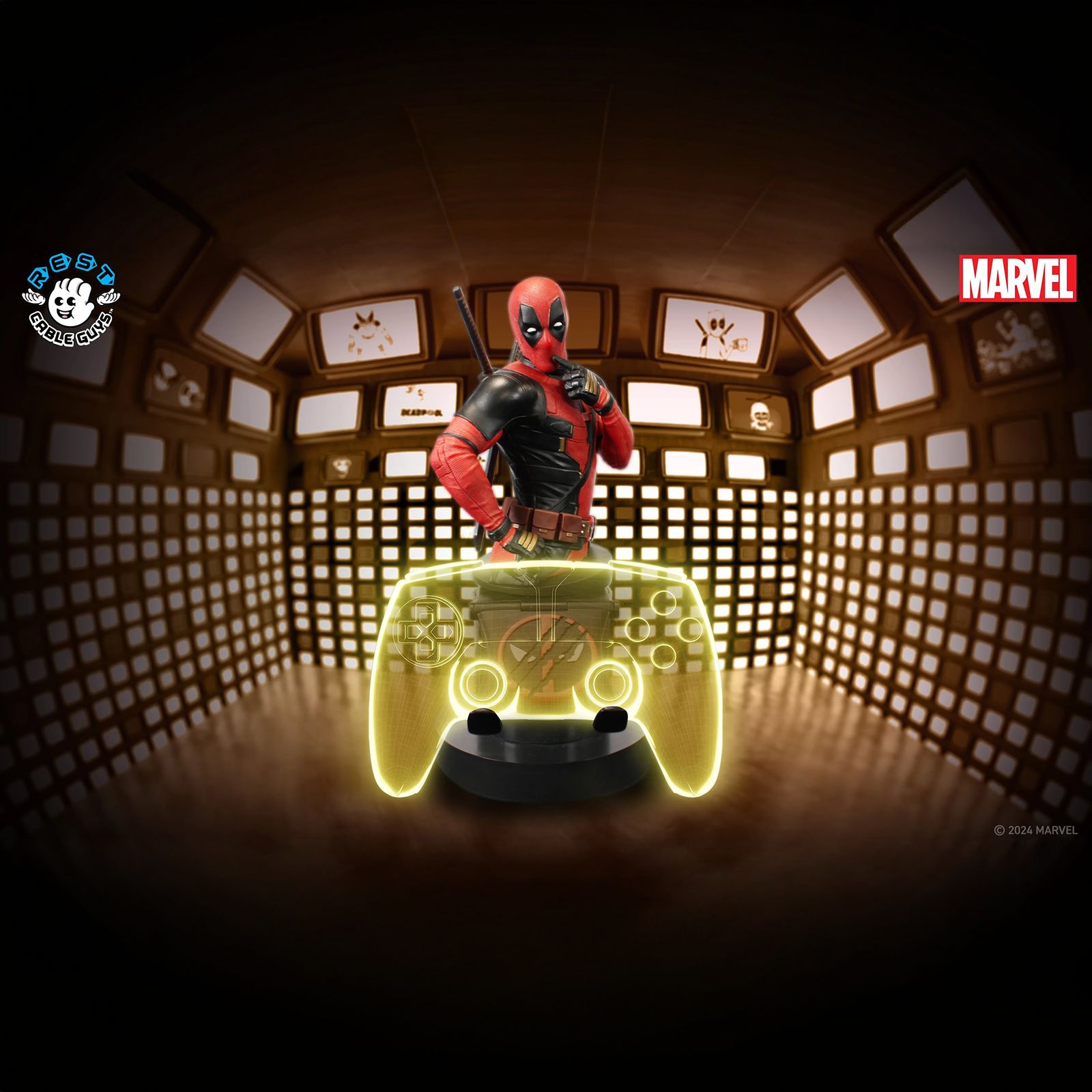 Cable Guys Marvel Deadpool 3 Gaming Accessory For Gaming Controllers and Mobile Phones (PC00003535, Red) Cable Guys Marvel Deadpool 3 Gaming Accessory For Gaming Controllers and Mobile Phones (PC00003535, Red)_15