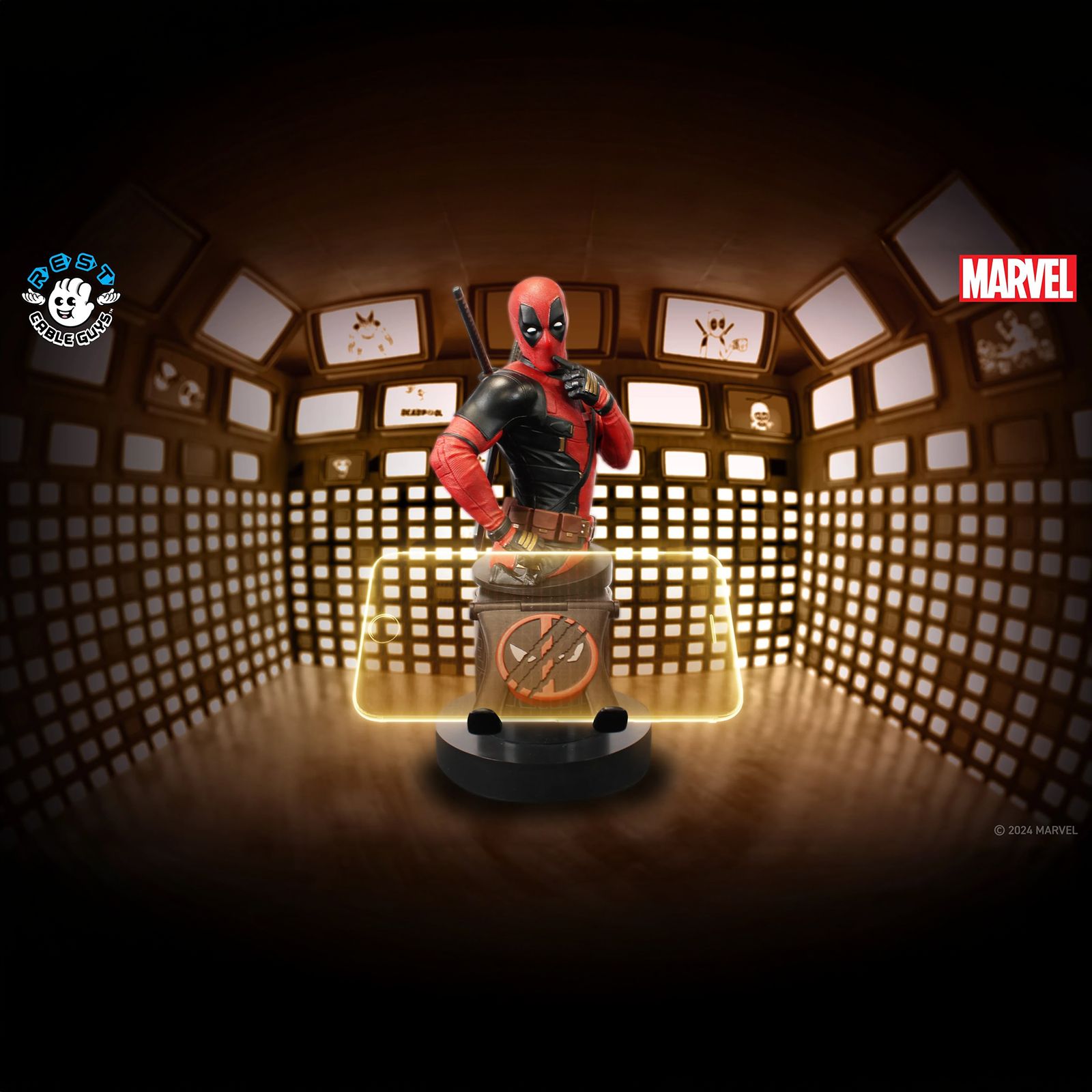 Cable Guys Marvel Deadpool 3 Gaming Accessory For Gaming Controllers and Mobile Phones (PC00003535, Red) Cable Guys Marvel Deadpool 3 Gaming Accessory For Gaming Controllers and Mobile Phones (PC00003535, Red)_16