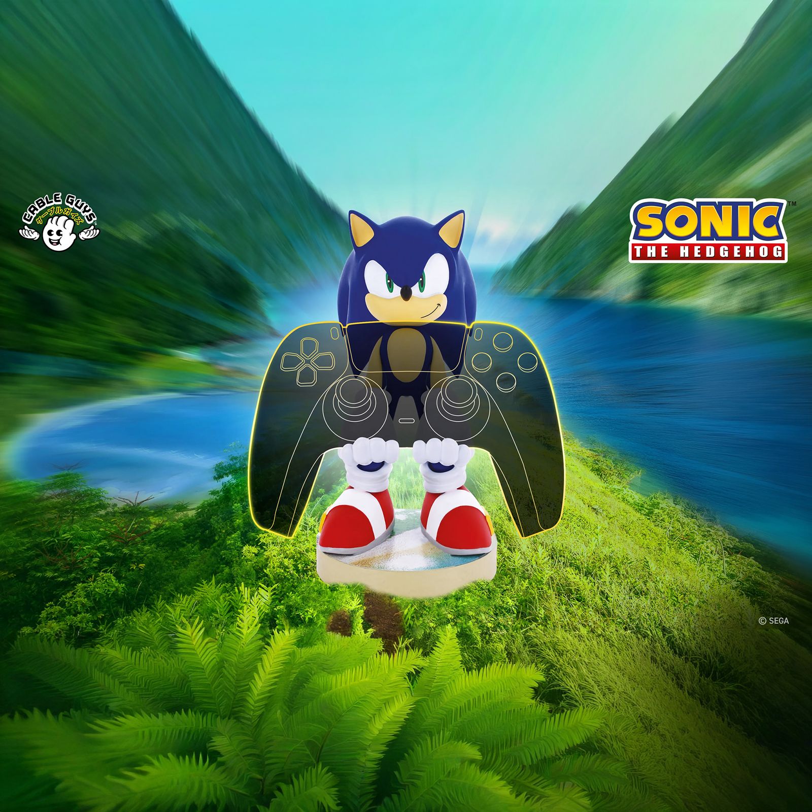Cable Guys Modern Sonic Hedgehog Gaming Accessory For Gaming Controllers and Mobile Phones (PC00003140, Blue) Cable Guys Modern Sonic Hedgehog Gaming Accessory For Gaming Controllers and Mobile Phones (PC00003140, Blue)_12