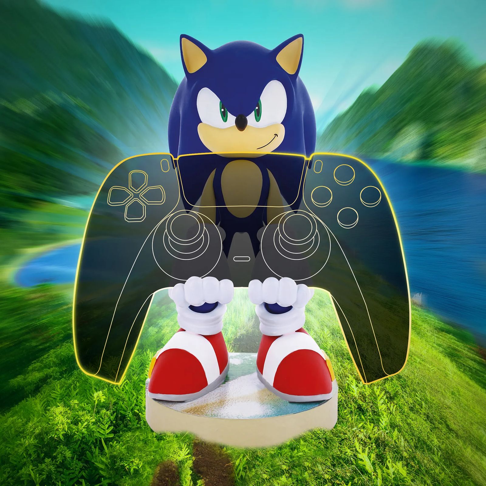 Cable Guys Modern Sonic Hedgehog Gaming Accessory For Gaming Controllers and Mobile Phones (PC00003140, Blue) Cable Guys Modern Sonic Hedgehog Gaming Accessory For Gaming Controllers and Mobile Phones (PC00003140, Blue)_14