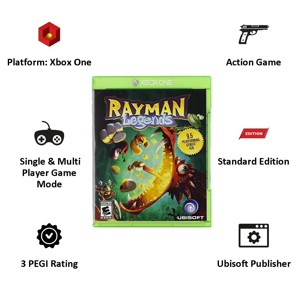 Xbox One Game (Rayman Legends) Xbox One Game (Rayman Legends)_7