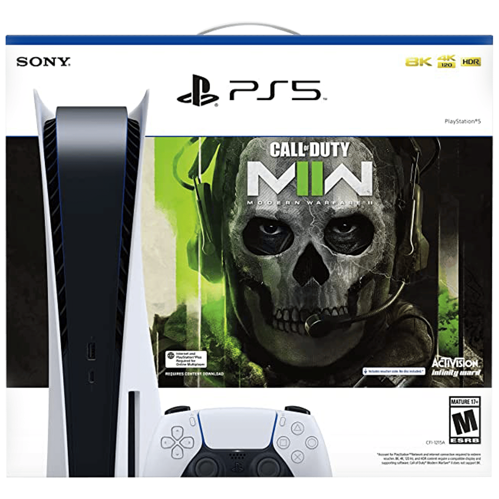 Sony Playstation 5 825GB SSD (50668744, White) with Call of Duty MWII Bundle Sony Playstation 5 825GB SSD (50668744, White) with Call of Duty MWII Bundle_1